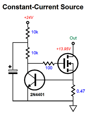 Constant Current Source Circuit Using Mosfet Rewapath